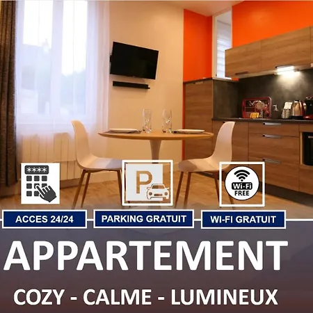 Le Faidherbe Style Appart' Hotel - Wifi Gratuit - Parking Gratuit Calme Et Lumineux Nevers Exterior photo